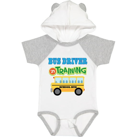 Inktastic Bus Driver in Training Boys or Girls Baby Bodysuit