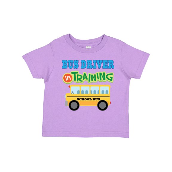 Inktastic Bus Driver in Training Boys or Girls Toddler T-Shirt