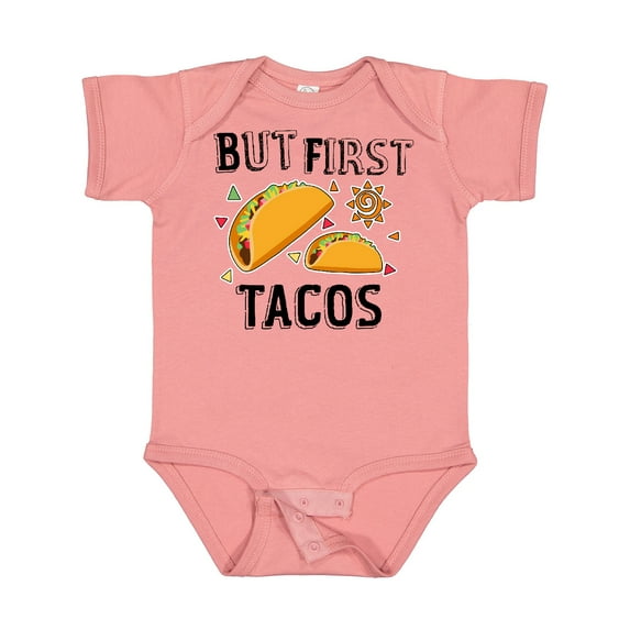 Inktastic But First Tacos Boys or Girls Baby Bodysuit