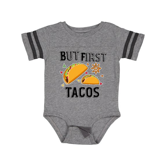 Inktastic But First Tacos Boys or Girls Baby Bodysuit
