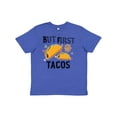 thumbnail image 1 of Inktastic But First Tacos Youth T-Shirt, 1 of 5