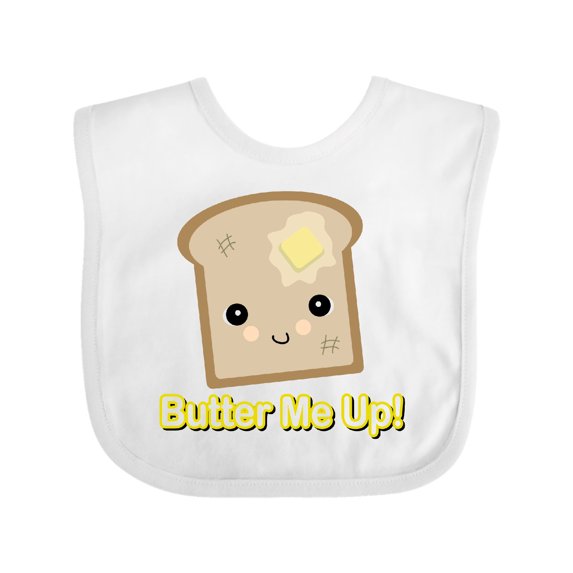 Inktastic Butter Me Up Toast Boys or Girls Baby Bib