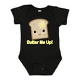 thumbnail image 1 of Inktastic Butter Me Up Toast Boys or Girls Baby Bodysuit, 1 of 5