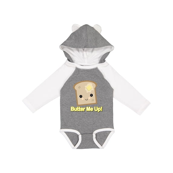 Inktastic Butter Me Up Toast Boys or Girls Long Sleeve Baby Bodysuit
