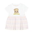 thumbnail image 1 of Inktastic Butter Me Up Toast Girls Baby Dress, 1 of 5