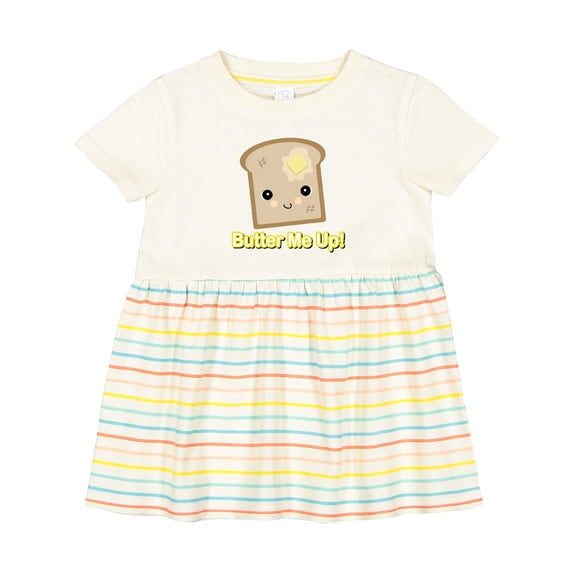 Inktastic Butter Me Up Toast Girls Baby Dress
