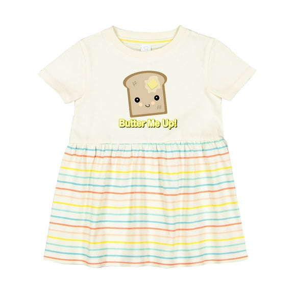 Inktastic Butter Me Up Toast Girls Baby Dress