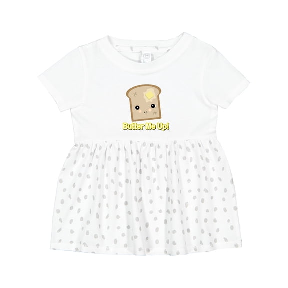 Inktastic Butter Me Up Toast Girls Baby Dress