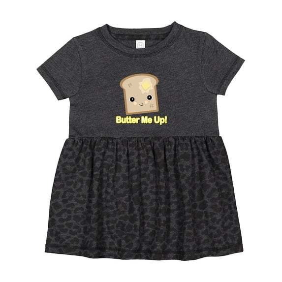 Inktastic Butter Me Up Toast Girls Baby Dress