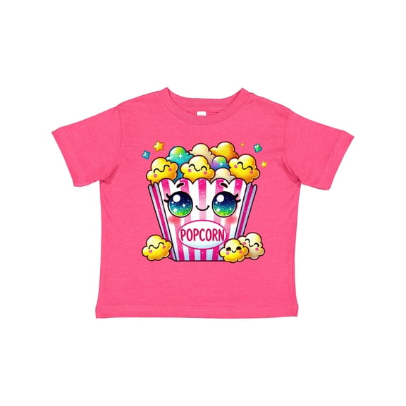 Inktastic Kawaii Buttered Popcorn Girls Toddler T-Shirt