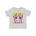 thumbnail image 1 of Inktastic Kawaii Buttered Popcorn Girls Toddler T-Shirt, 1 of 5
