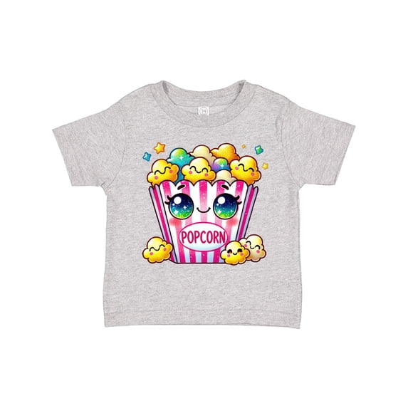 Inktastic Kawaii Buttered Popcorn Girls Toddler T-Shirt