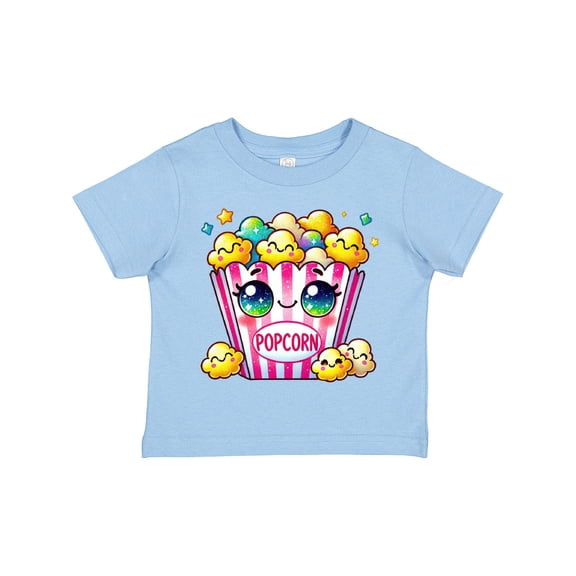 Inktastic Kawaii Buttered Popcorn Girls Toddler T-Shirt