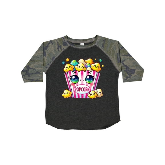 Inktastic Kawaii Buttered Popcorn Girls Toddler T-Shirt
