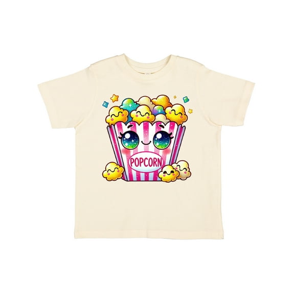 Inktastic Kawaii Buttered Popcorn Girls Toddler T-Shirt