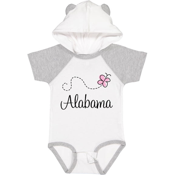 Inktastic Butterfly Alabama Boys or Girls Baby Bodysuit