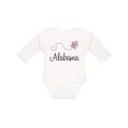 thumbnail image 1 of Inktastic Butterfly Alabama Boys or Girls Long Sleeve Baby Bodysuit, 1 of 5