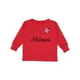 thumbnail image 1 of Inktastic Butterfly Alabama Boys or Girls Long Sleeve Toddler T-Shirt, 1 of 5