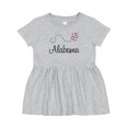 thumbnail image 1 of Inktastic Butterfly Alabama Girls Baby Dress, 1 of 5