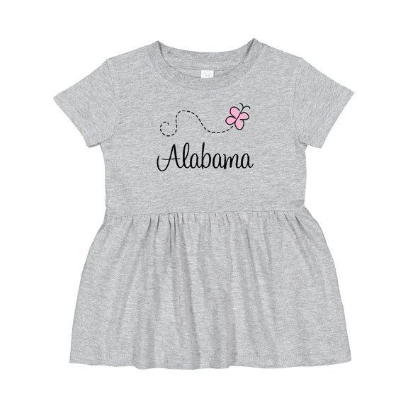 Inktastic Butterfly Alabama Girls Baby Dress