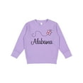 thumbnail image 1 of Inktastic Butterfly Alabama Toddler Sweatshirt, 1 of 4
