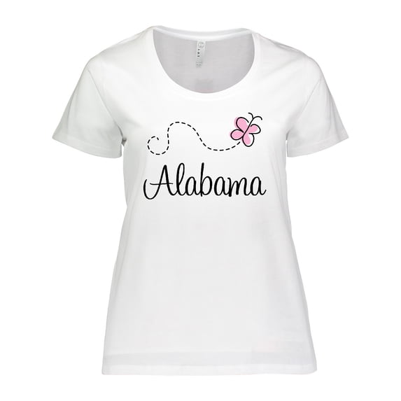 Inktastic Butterfly Alabama Women's Plus Size T-Shirt
