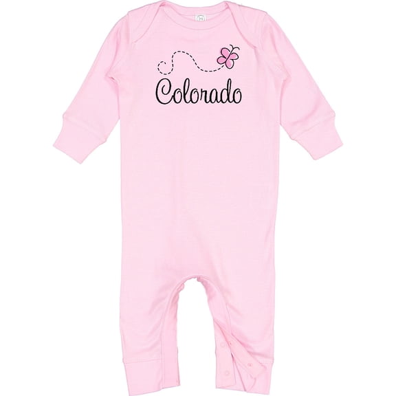 Inktastic Butterfly Colorado Baby Romper Coveralls