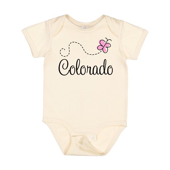 Inktastic Butterfly Colorado Girls Baby Bodysuit
