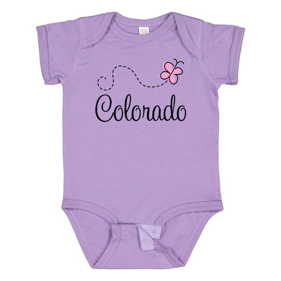 Inktastic Butterfly Colorado Girls Baby Bodysuit
