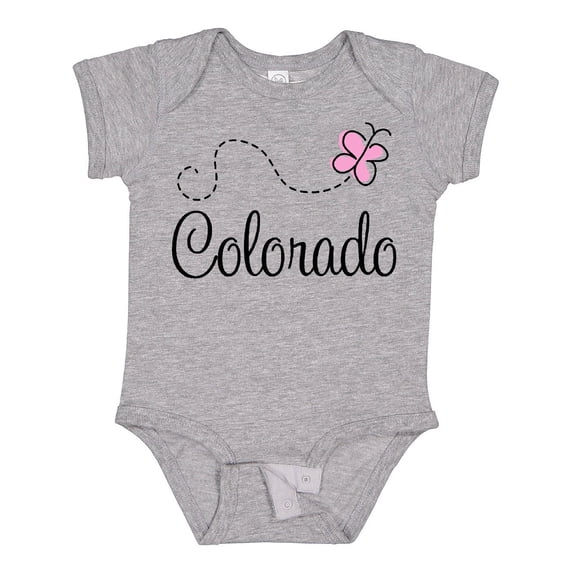 Inktastic Butterfly Colorado Girls Baby Bodysuit