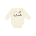 thumbnail image 1 of Inktastic Butterfly Colorado Girls Long Sleeve Baby Bodysuit, 1 of 5