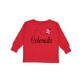 thumbnail image 1 of Inktastic Butterfly Colorado Girls Long Sleeve Toddler T-Shirt, 1 of 5