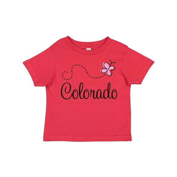 Inktastic Butterfly Colorado Girls Toddler T-Shirt