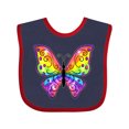 thumbnail image 1 of Inktastic Butterfly with Rainbow Wings Boys or Girls Baby Bib, 1 of 4