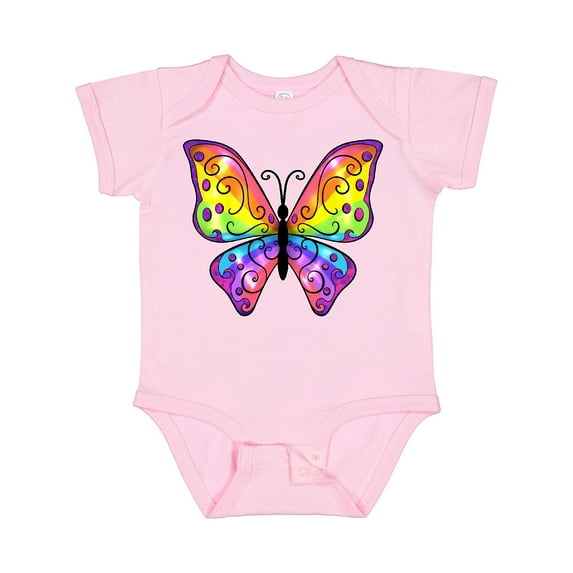 Inktastic Butterfly with Rainbow Wings Boys or Girls Baby Bodysuit