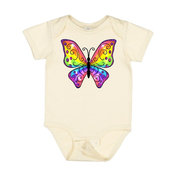 Inktastic Butterfly with Rainbow Wings Boys or Girls Baby Bodysuit
