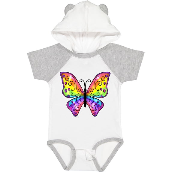 Inktastic Butterfly with Rainbow Wings Boys or Girls Baby Bodysuit