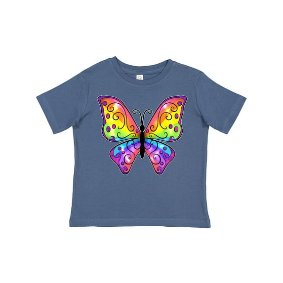 Inktastic Butterfly with Rainbow Wings Boys or Girls Toddler T-Shirt