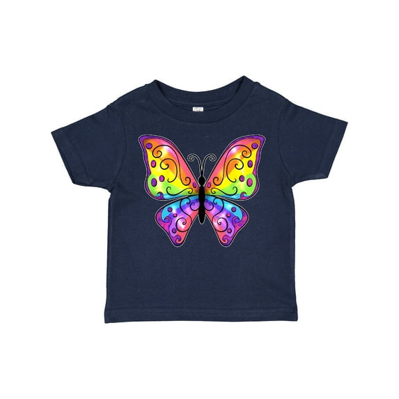 Inktastic Butterfly with Rainbow Wings Boys or Girls Toddler T-Shirt