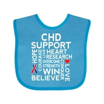 Inktastic CHD Awareness Month Boys or Girls Baby Bib