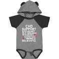 thumbnail image 1 of Inktastic CHD Awareness Month Boys or Girls Baby Bodysuit, 1 of 5