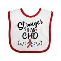 Inktastic Chd Awareness Month Ribbon Boys or Girls Baby Bib