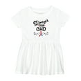 thumbnail image 1 of Inktastic Chd Awareness Month Ribbon Girls Baby Dress, 1 of 5