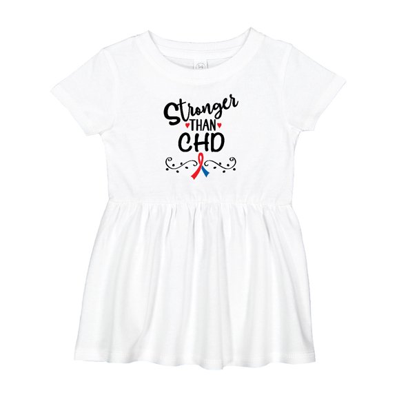Inktastic Chd Awareness Month Ribbon Girls Baby Dress