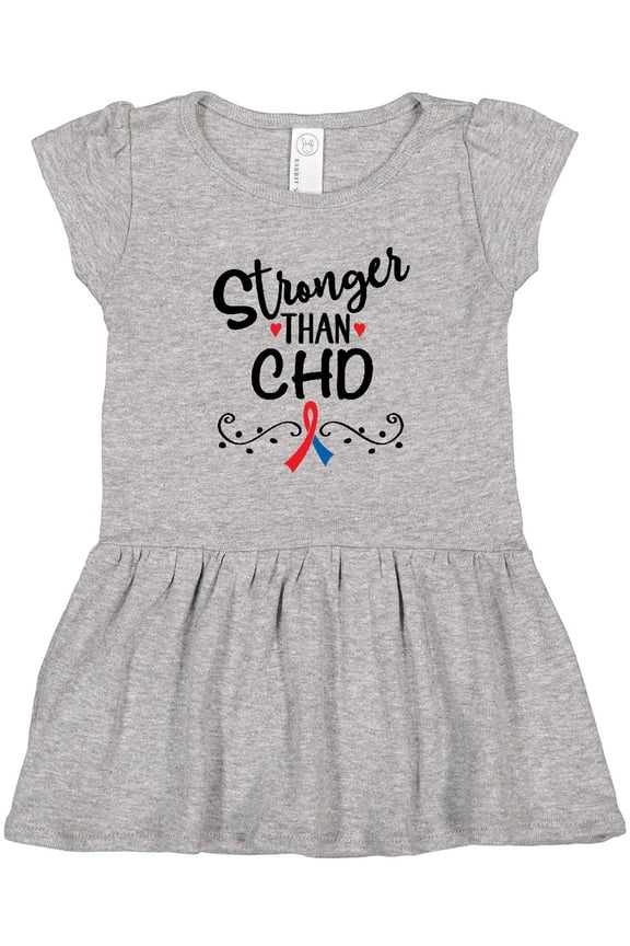 CHD Awareness Month Ribbon Girls Toddler Dress