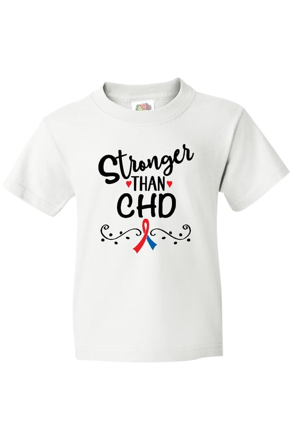 CHD Awareness Month Ribbon Youth T-Shirt