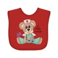 thumbnail image 1 of Inktastic CNA An Angel in Scrubs Teddy Bear Boys Baby Bib, 1 of 4
