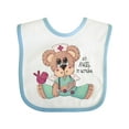 thumbnail image 1 of Inktastic CNA An Angel in Scrubs Teddy Bear Boys Baby Bib, 1 of 4