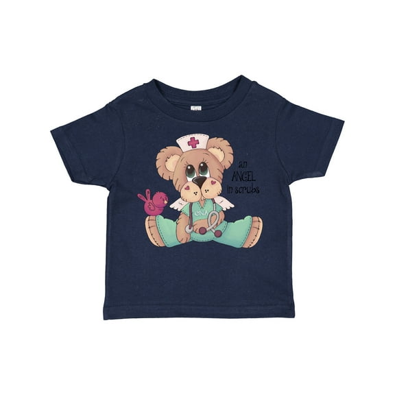 Inktastic CNA An Angel in Scrubs Teddy Bear Boys Toddler T-Shirt