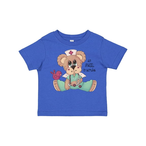 Inktastic CNA An Angel in Scrubs Teddy Bear Boys Toddler T-Shirt